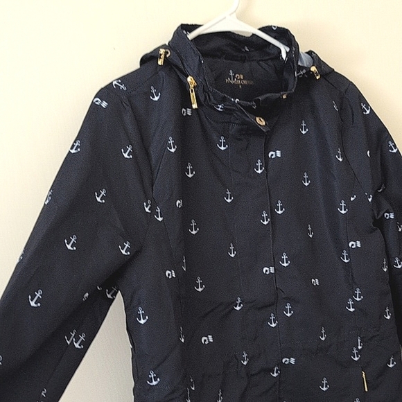 Princess Cruises Womens Small Raincoat Lightweight Jacket Blue Nautical Gorpcore - Picture 5 of 8